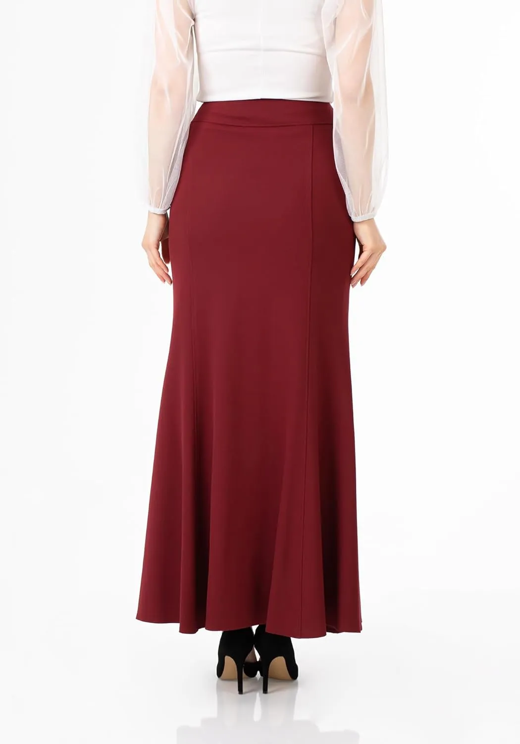 G-Line Fishtail Maxi Skirts for Women, Modest Mermaid Skirt, Long Skirts for Women, Casual High Waist Plus Size Skirt, XS-5XL