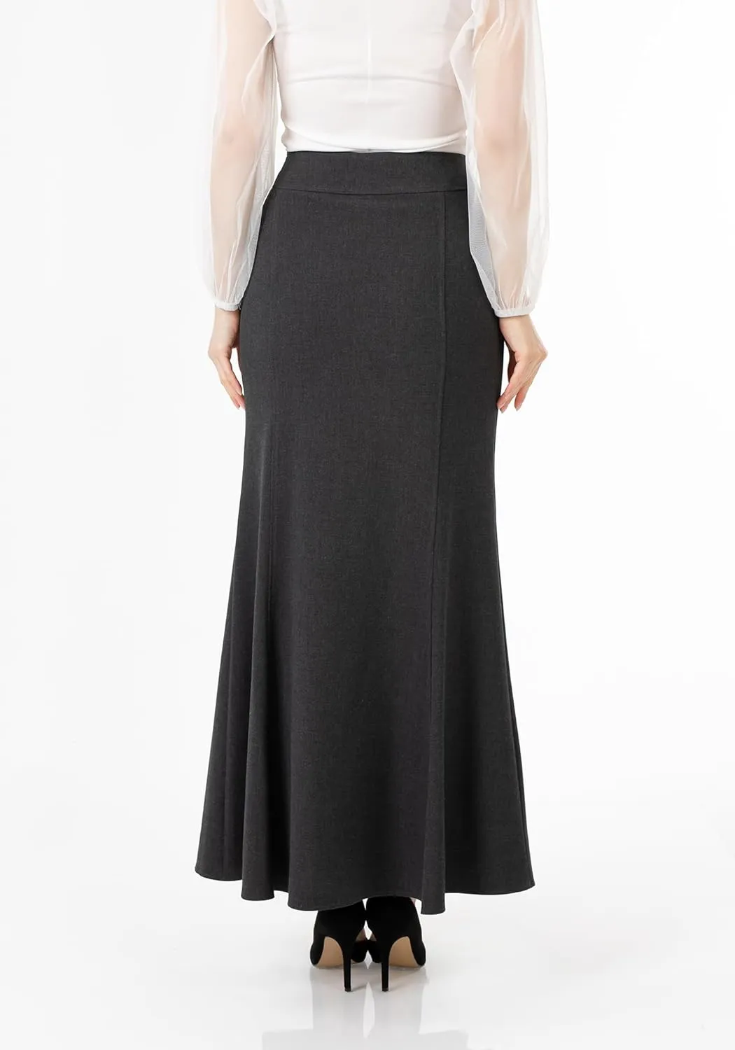 G-Line Fishtail Maxi Skirts for Women, Modest Mermaid Skirt, Long Skirts for Women, Casual High Waist Plus Size Skirt, XS-5XL