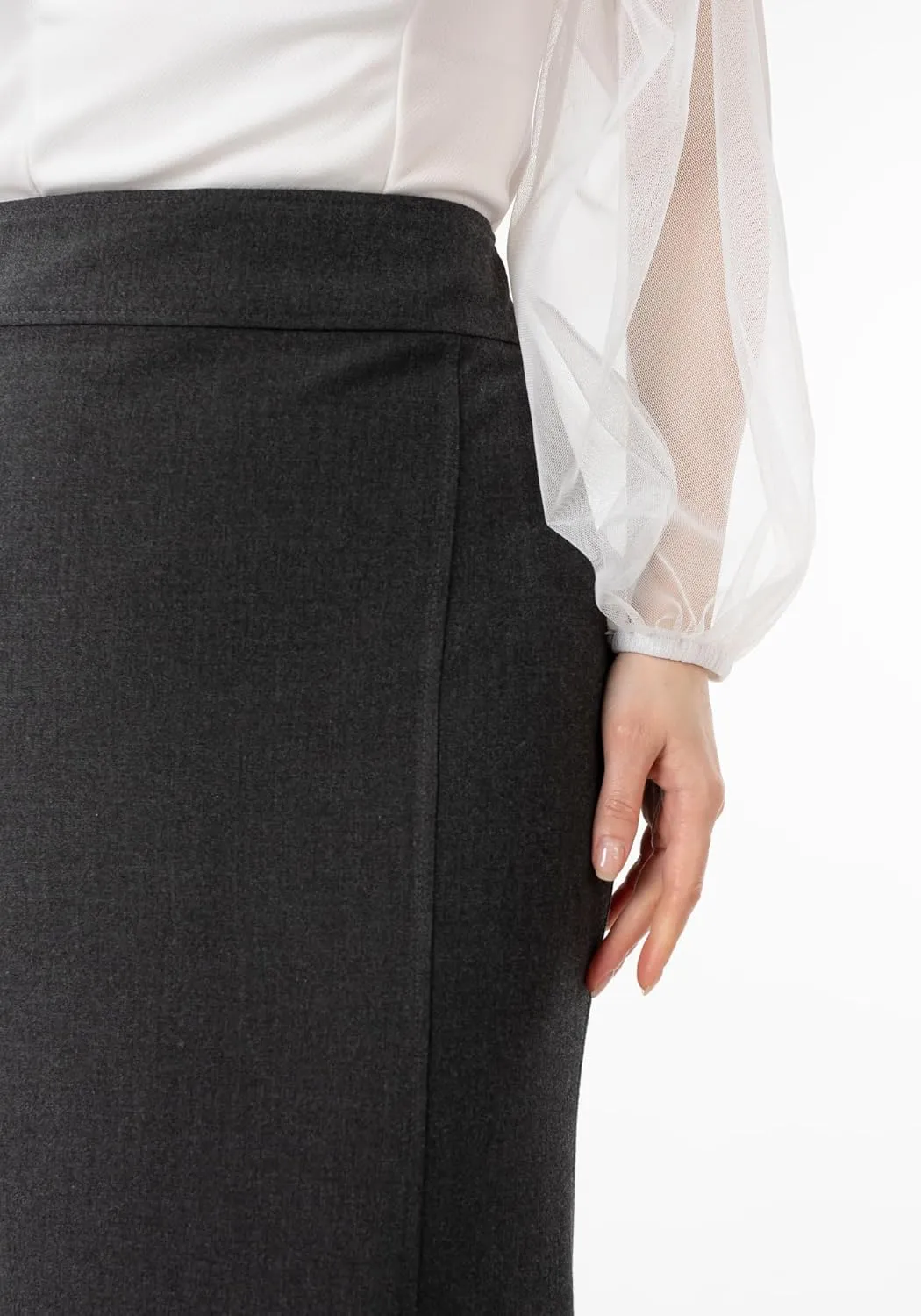 G-Line Fishtail Maxi Skirts for Women, Modest Mermaid Skirt, Long Skirts for Women, Casual High Waist Plus Size Skirt, XS-5XL