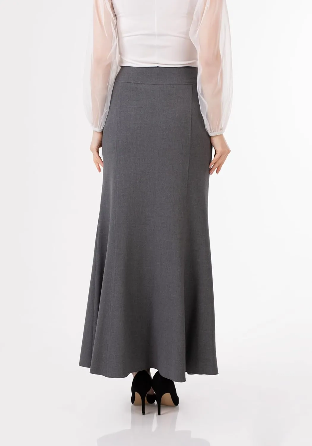 G-Line Fishtail Maxi Skirts for Women, Modest Mermaid Skirt, Long Skirts for Women, Casual High Waist Plus Size Skirt, XS-5XL