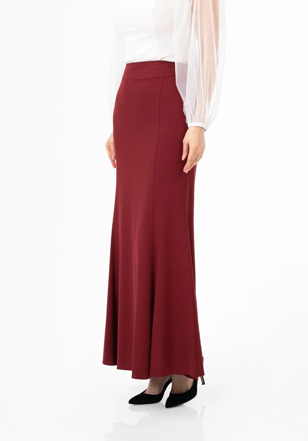 G-Line Fishtail Maxi Skirts for Women, Modest Mermaid Skirt, Long Skirts for Women, Casual High Waist Plus Size Skirt, XS-5XL