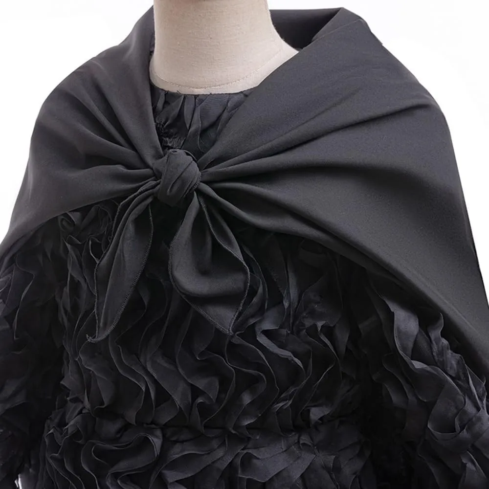 Girls Elphaba Costume Kids Witch Cosplay Elphaba Dress Full Suit Dress Cloak Cape hat gloves Halloween Outfits