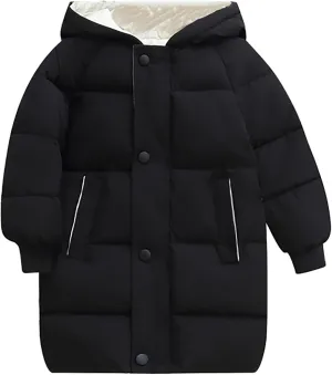 Girls Weights Children's Down Padded Jacket Long Cotton Padded Jacket Baby Children's Padded Puffy Jackets for Girls
