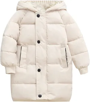 Girls Weights Children's Down Padded Jacket Long Cotton Padded Jacket Baby Children's Padded Puffy Jackets for Girls