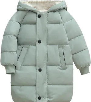 Girls Weights Children's Down Padded Jacket Long Cotton Padded Jacket Baby Children's Padded Puffy Jackets for Girls