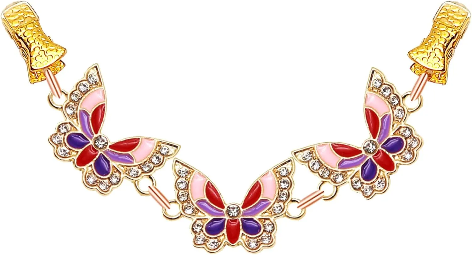 Gold Butterfly Sweater Cardigan Clip Women Cloak Cape Clasp Dress Clothes Top Cinch Clip Jewelry Shawl Scarf Collar Brooch