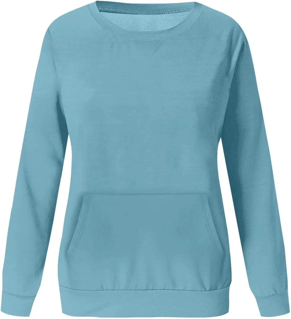 Gumipy Oversized Sweatshirt for Women Trendy Long Sleeve Crewneck Sweatshirts Sweater Casual Fleece Tunic Sweatshirts No Hood