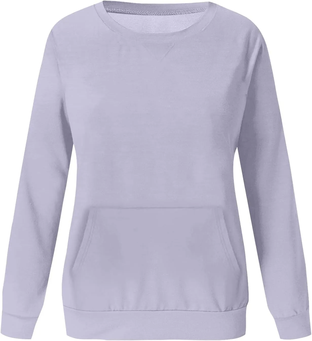 Gumipy Oversized Sweatshirt for Women Trendy Long Sleeve Crewneck Sweatshirts Sweater Casual Fleece Tunic Sweatshirts No Hood