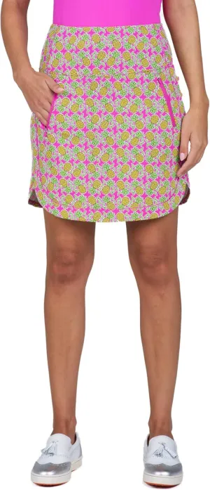 IBKUL Athleisure Wear Sun Protective UPF 50  Icefil Cooling Chantal Print Straight Skort - 28540