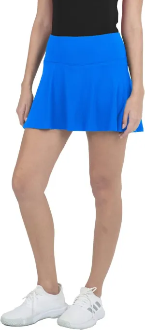 IBKUL Athleisure Wear Sun Protective UPF 50  Icefil Cooling Tech Quick-Dry Solid Swing Skort - 22000