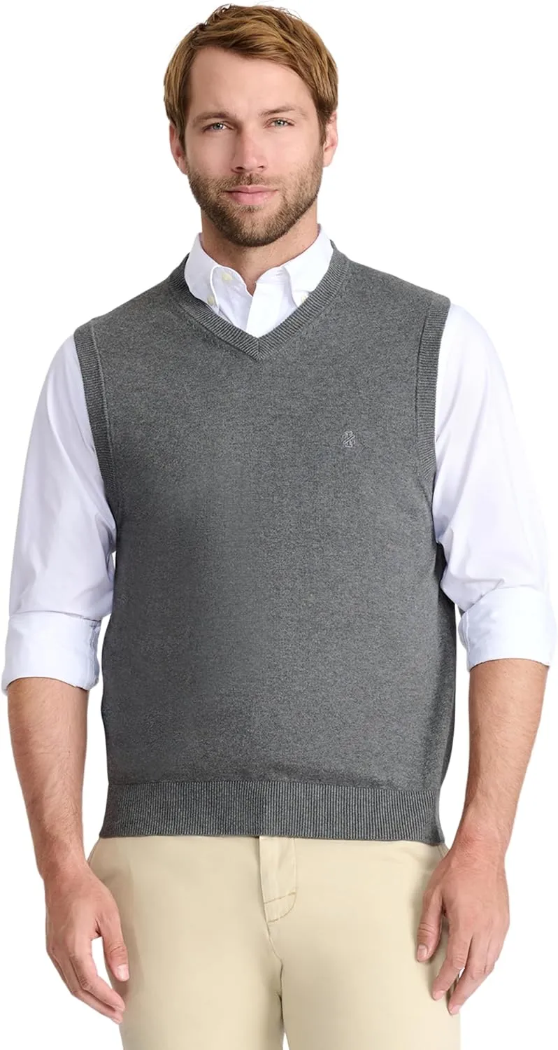 IZOD Men's Fine Gauge V-Neck Sweater Vest