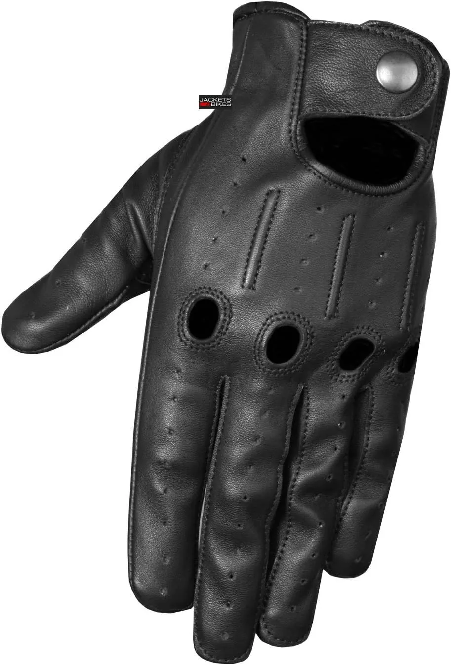 Jackets 4 Bikes Mens Transporter Genuine Lambskin Aniline Leather Driving Gloves Ventilated
