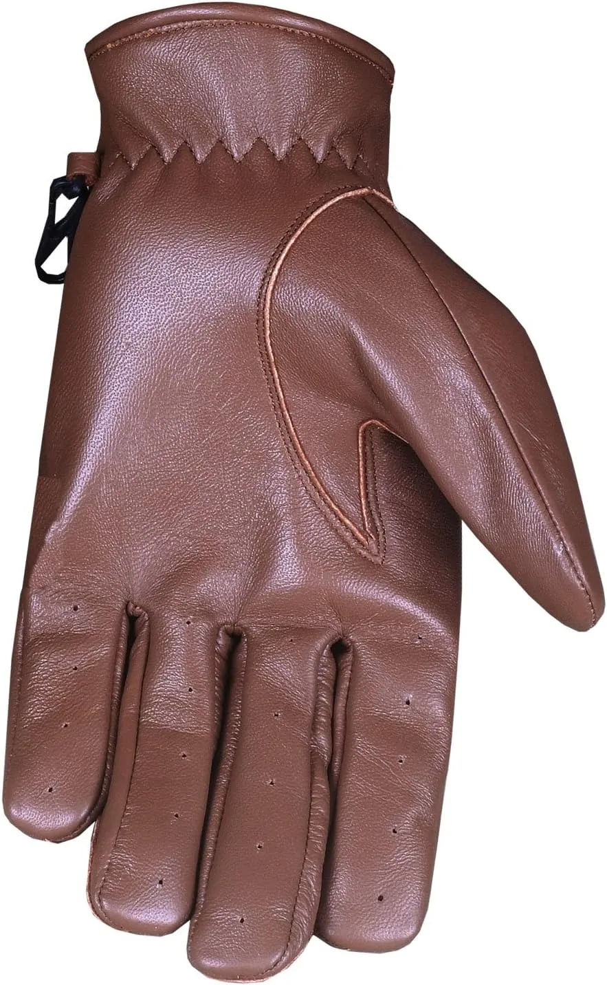 Jackets 4 Bikes Mens Transporter Genuine Lambskin Aniline Leather Driving Gloves Ventilated