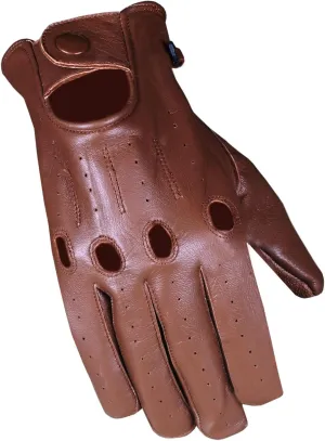 Jackets 4 Bikes Mens Transporter Genuine Lambskin Aniline Leather Driving Gloves Ventilated