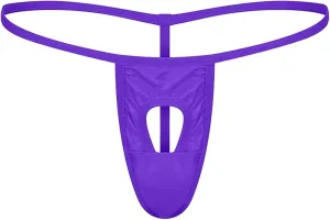 JEShifangjiusu Men's Jockstrap Underwear Hollow Out Bulge Pouch Briefs Panties Sexy G-String Underpants Breathable Thong