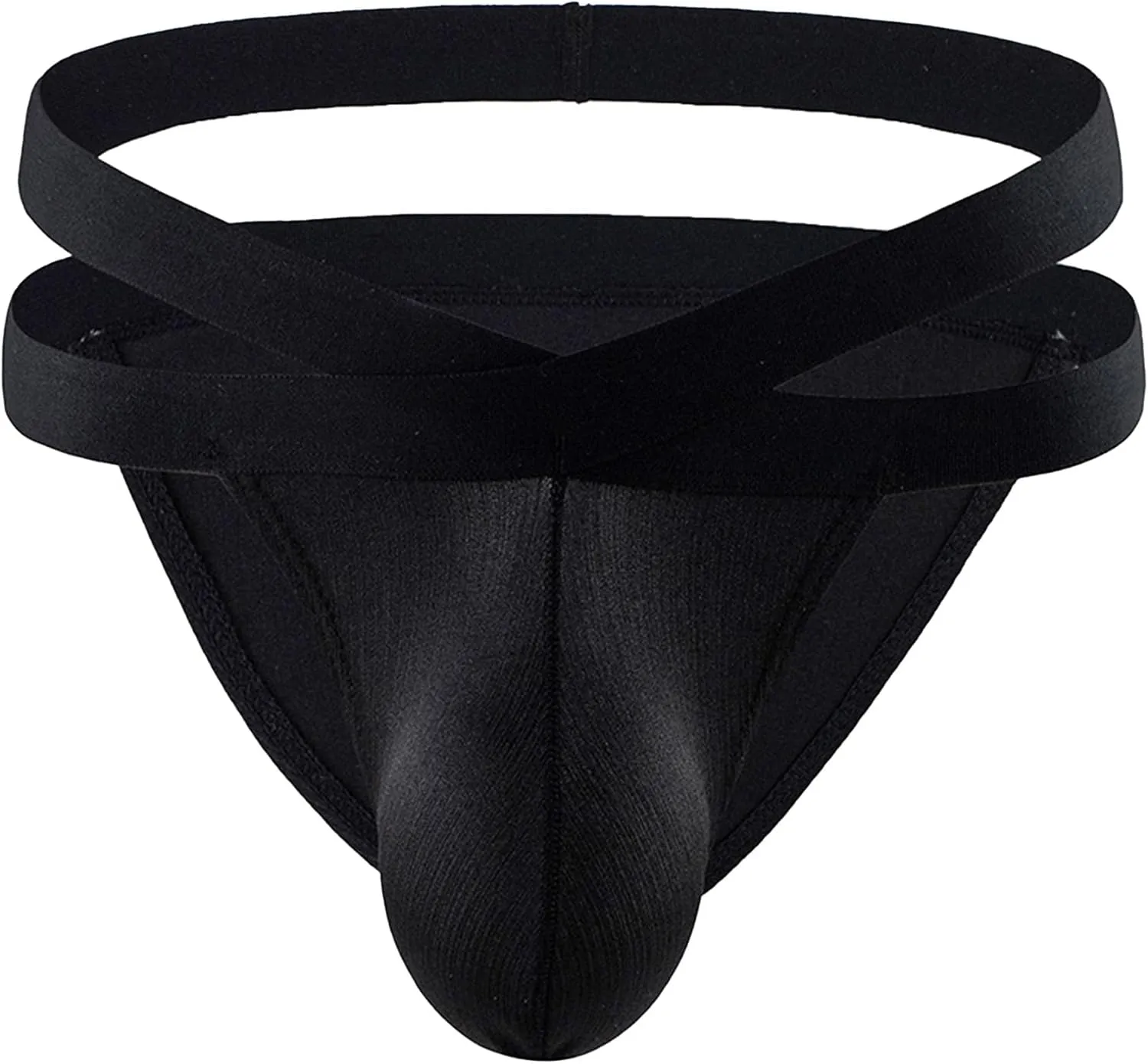 JEShifangjiusu Men'S Thong Briefs Bikini Sexy Pouch G-String Swimwear Underwear Stretch Breathable Jockstraps Underpant 3Pack