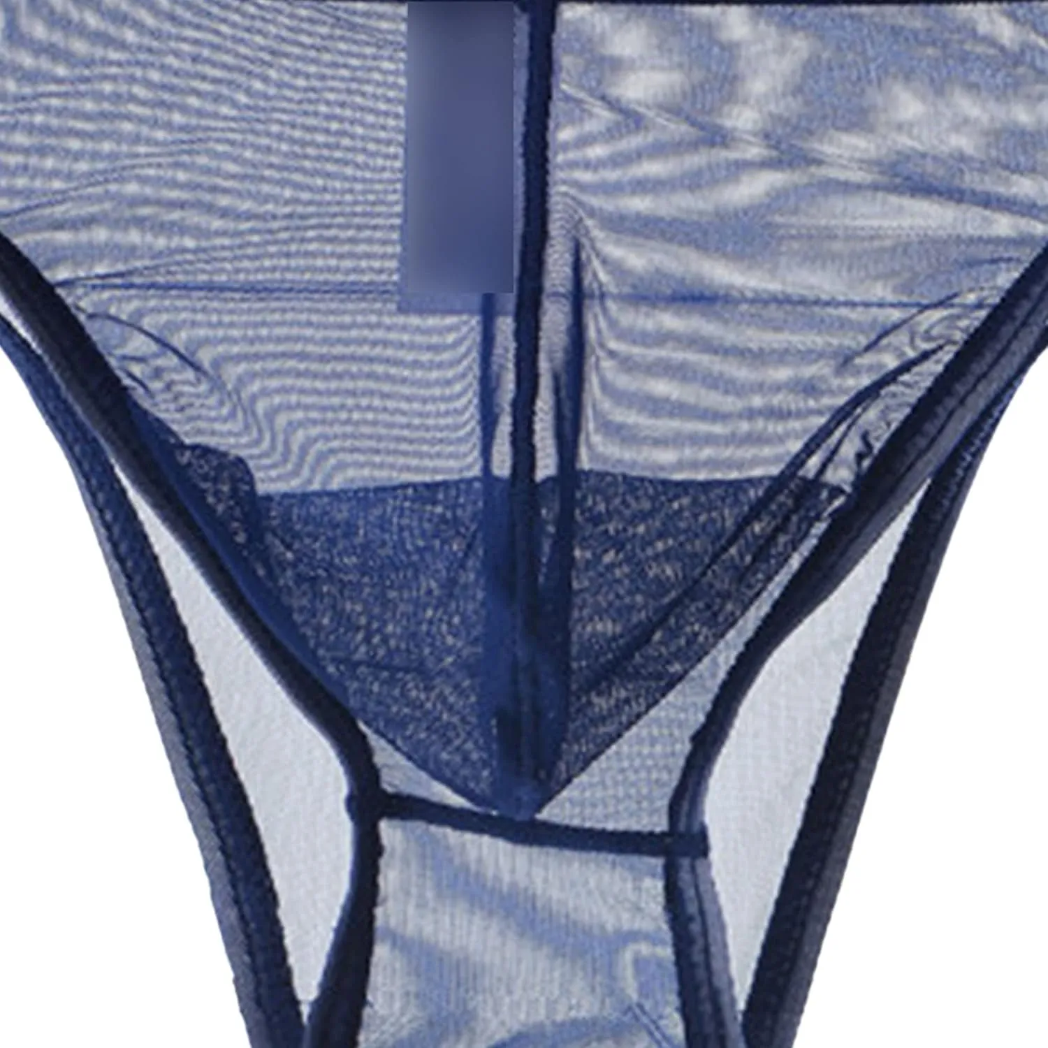 JEsilunmaMY Men's Mesh Transparent Bikini Briefs See Through Low Rise Underwear Solid Color Breathable Sheer Triangle Brief