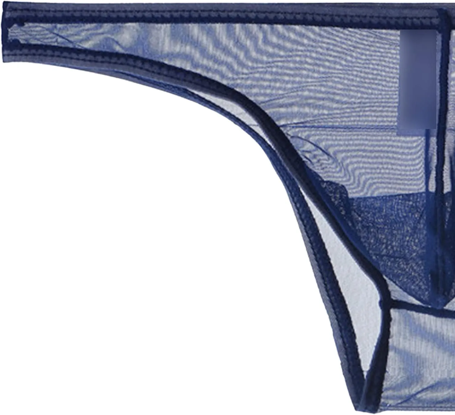 JEsilunmaMY Men's Mesh Transparent Bikini Briefs See Through Low Rise Underwear Solid Color Breathable Sheer Triangle Brief
