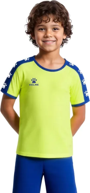 KELME Soccer Jersey for Girls Boys Breathable Quick-Dry Football T-Shirt Sport Training Uniform