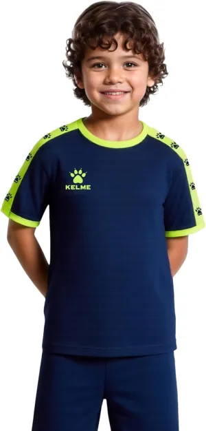 KELME Soccer Jersey for Girls Boys Breathable Quick-Dry Football T-Shirt Sport Training Uniform