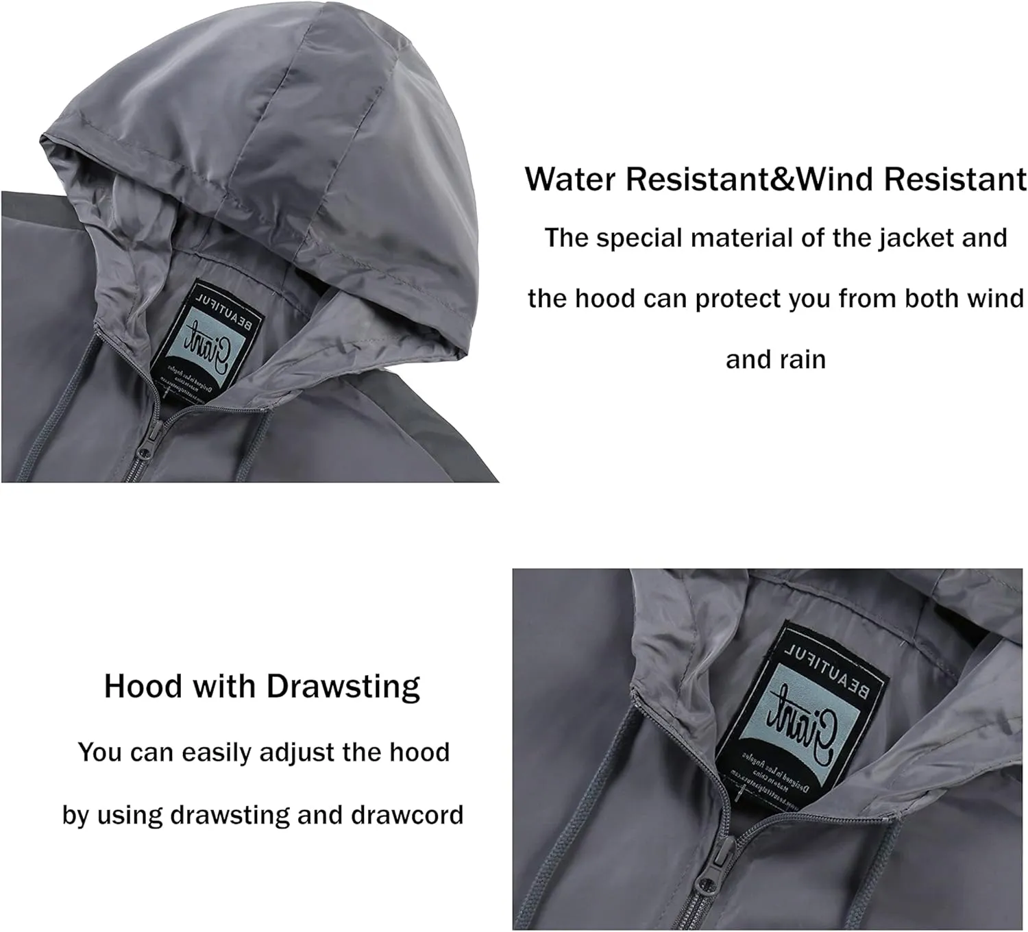 Lightweight Men's Windbreaker - Breathable Hooded Jacket for Outdoors & Commutes