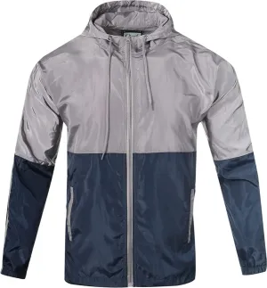Lightweight Men's Windbreaker - Breathable Hooded Jacket for Outdoors & Commutes