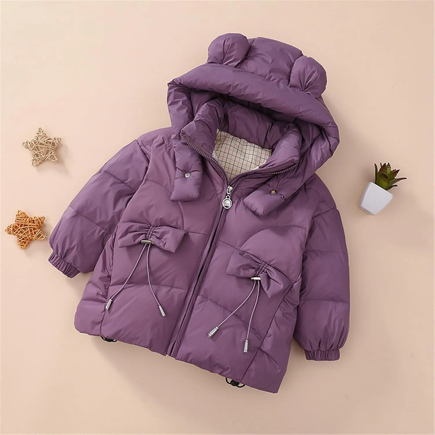 Log Coat Kids Toddler Baby Girls Boys Winter Warm Thick Solid Cotton Long Sleeve Padded Jacket Coat Kids Winter Jackets