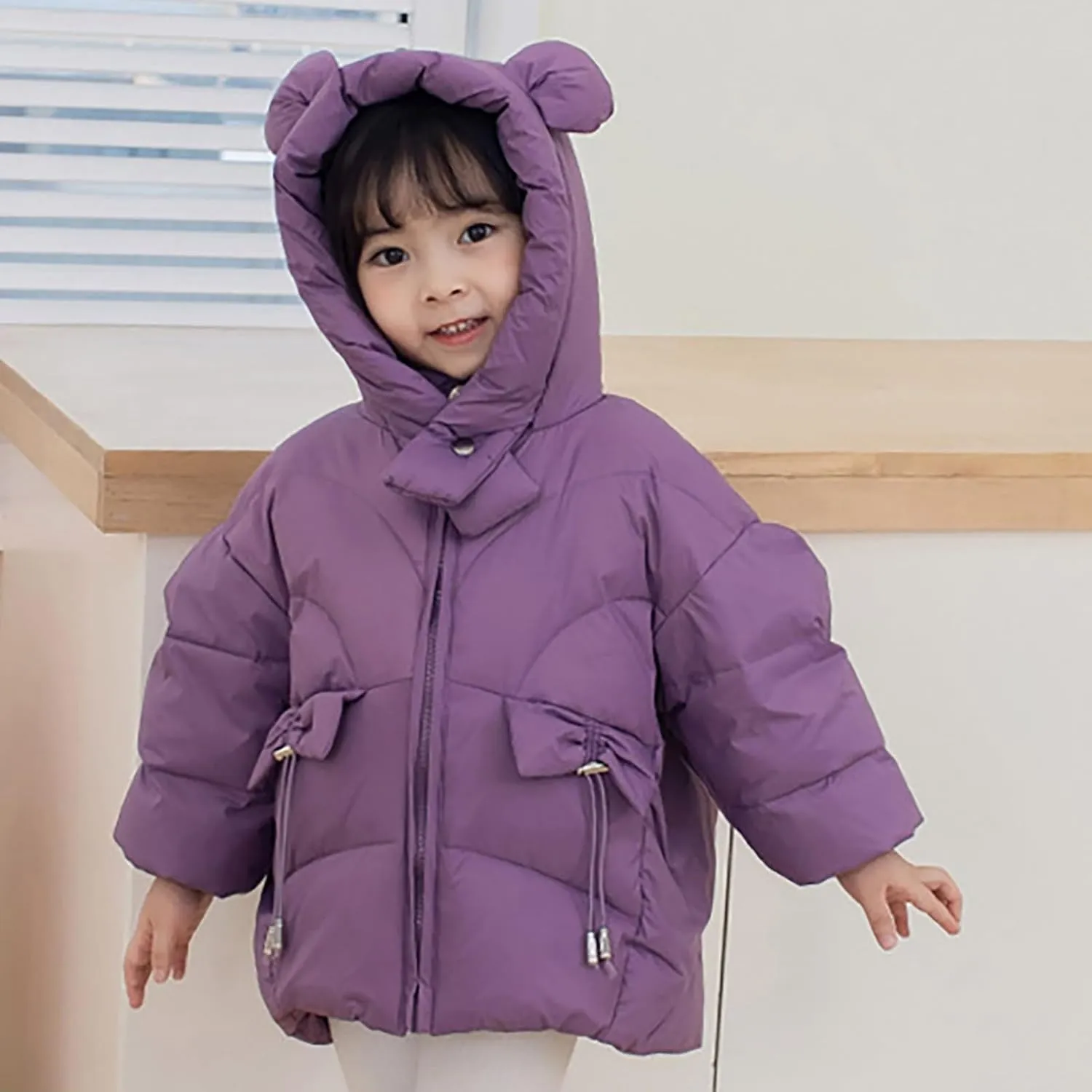 Log Coat Kids Toddler Baby Girls Boys Winter Warm Thick Solid Cotton Long Sleeve Padded Jacket Coat Kids Winter Jackets