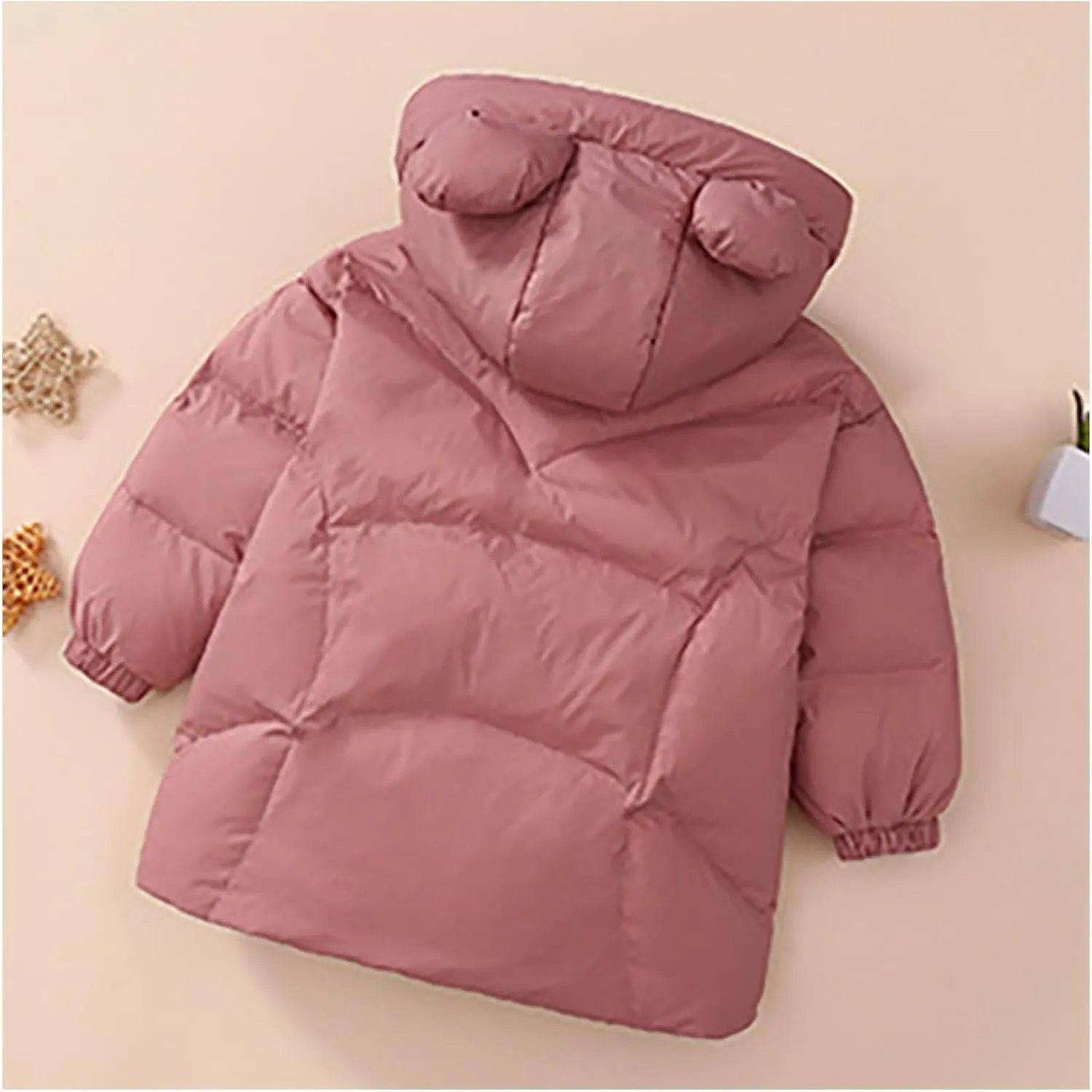 Log Coat Kids Toddler Baby Girls Boys Winter Warm Thick Solid Cotton Long Sleeve Padded Jacket Coat Kids Winter Jackets