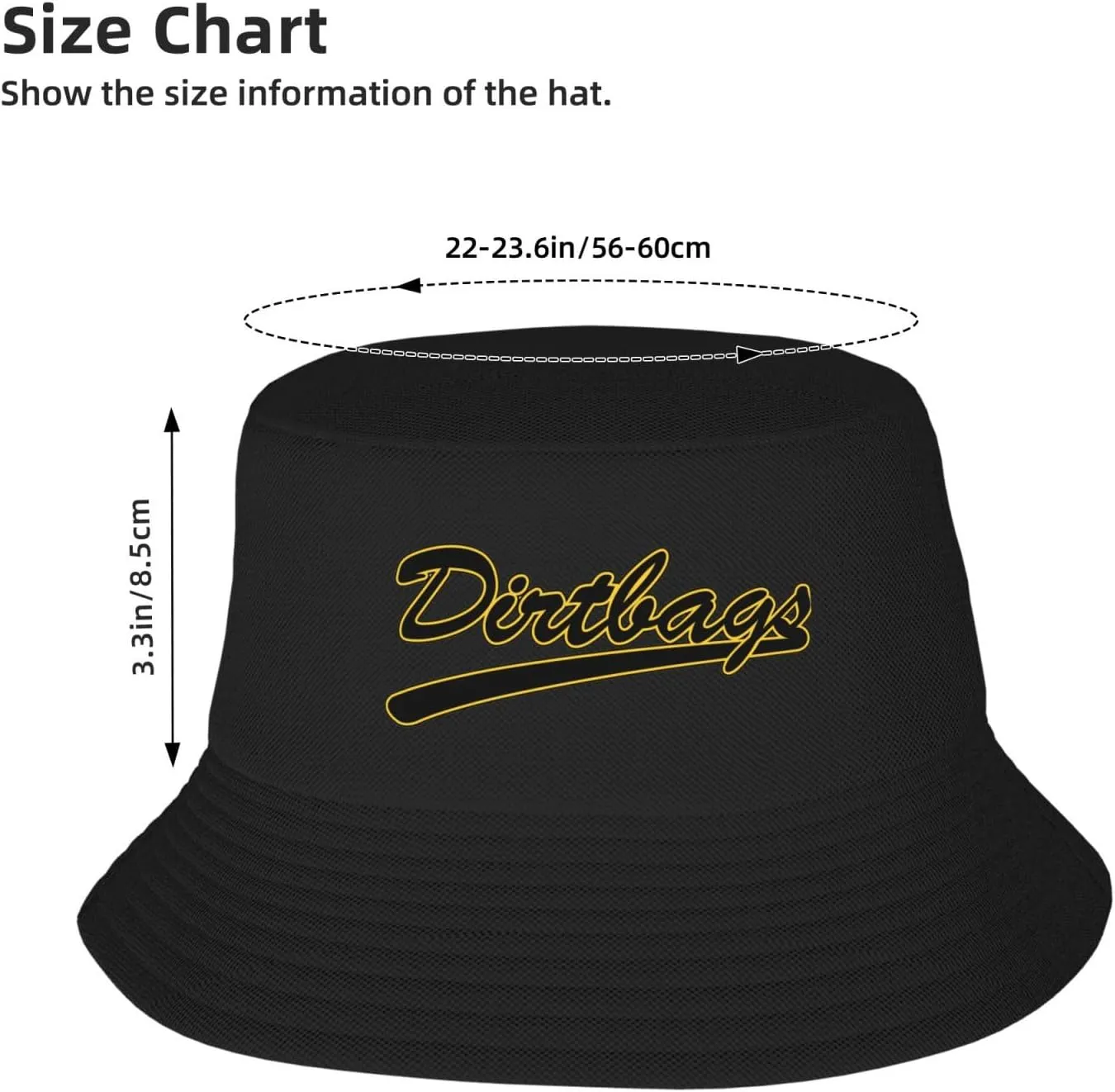 Long Beach State Dirtbags Bucket Hats for Men Outdoor Fisherman Sun Caps