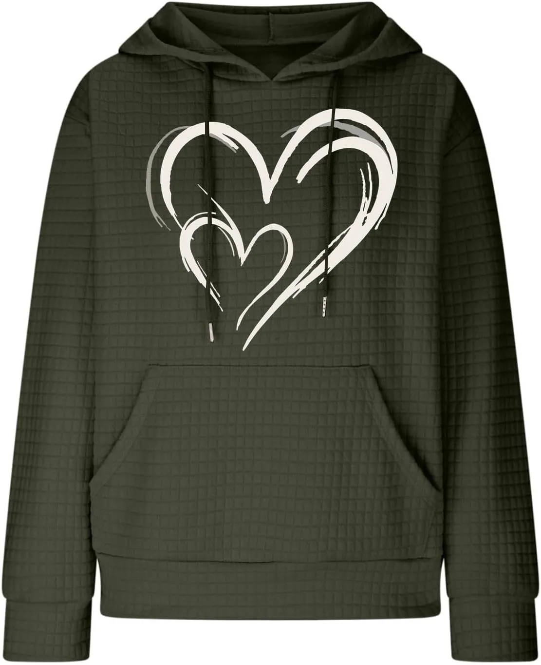 Long Sleeve Printed Oversized Hoodies Sweatshirts for Women Winter Crew Neck Long Sleeve Pullover Teen Tops Clothes