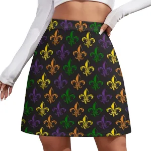Mardi Gras Short Skirt Culottes Womans Athletic Skorts Golf Skirts Mini Shorts High Waist Breathable Sport Skort