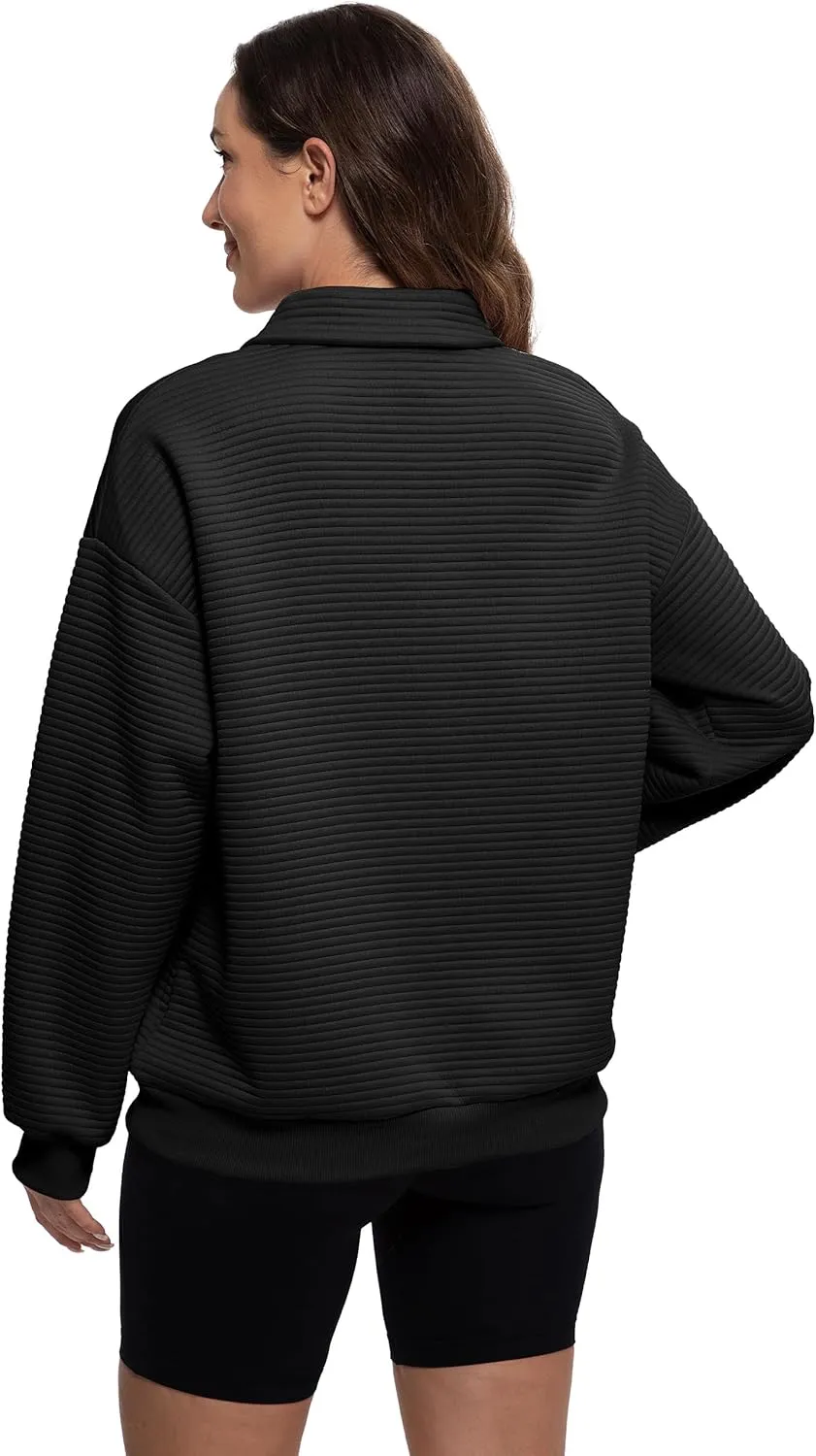 MathCat Womens Oversized Sweatshirts Half Zip Pullover Hoodies Casual Sweaters Loose Fit Fall Winter Fashion Clothes Outfits