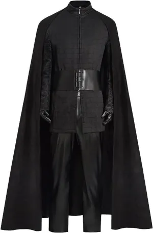 Men Cosplay Costume, Cloak Pants Belt Gloves Tunic Robes for Halloween