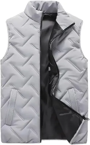 Men Vest Jackets Thick Vests Men Sleeveless Coats Warm Cotton-Padded Waistcoat Men Down Vest