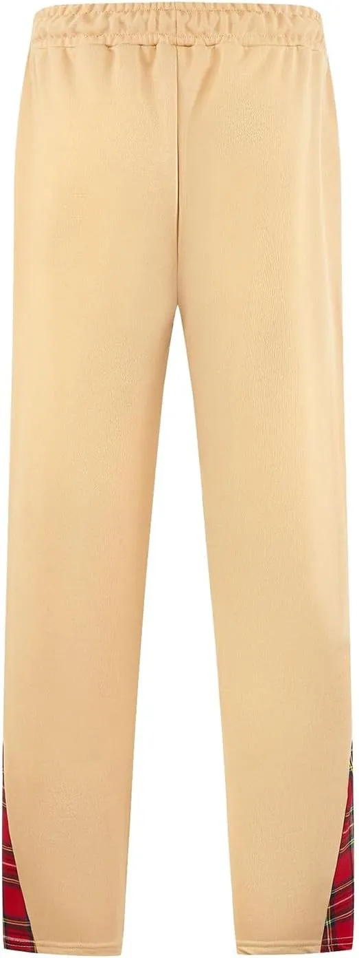 Men's Baggy Sweatpants Plus Size Elastic Waist Drawstring Wide Leg Casual Pants Fashion Breathable Joggers Trousers
