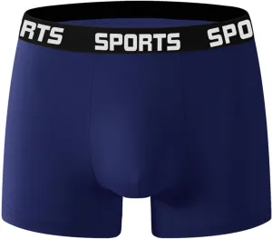Mens Boxer Briefs Cotton Underwear Comfy Breathable Sport Short Leg Boxer Briefs Mens Sexy Underwear for Straight Men