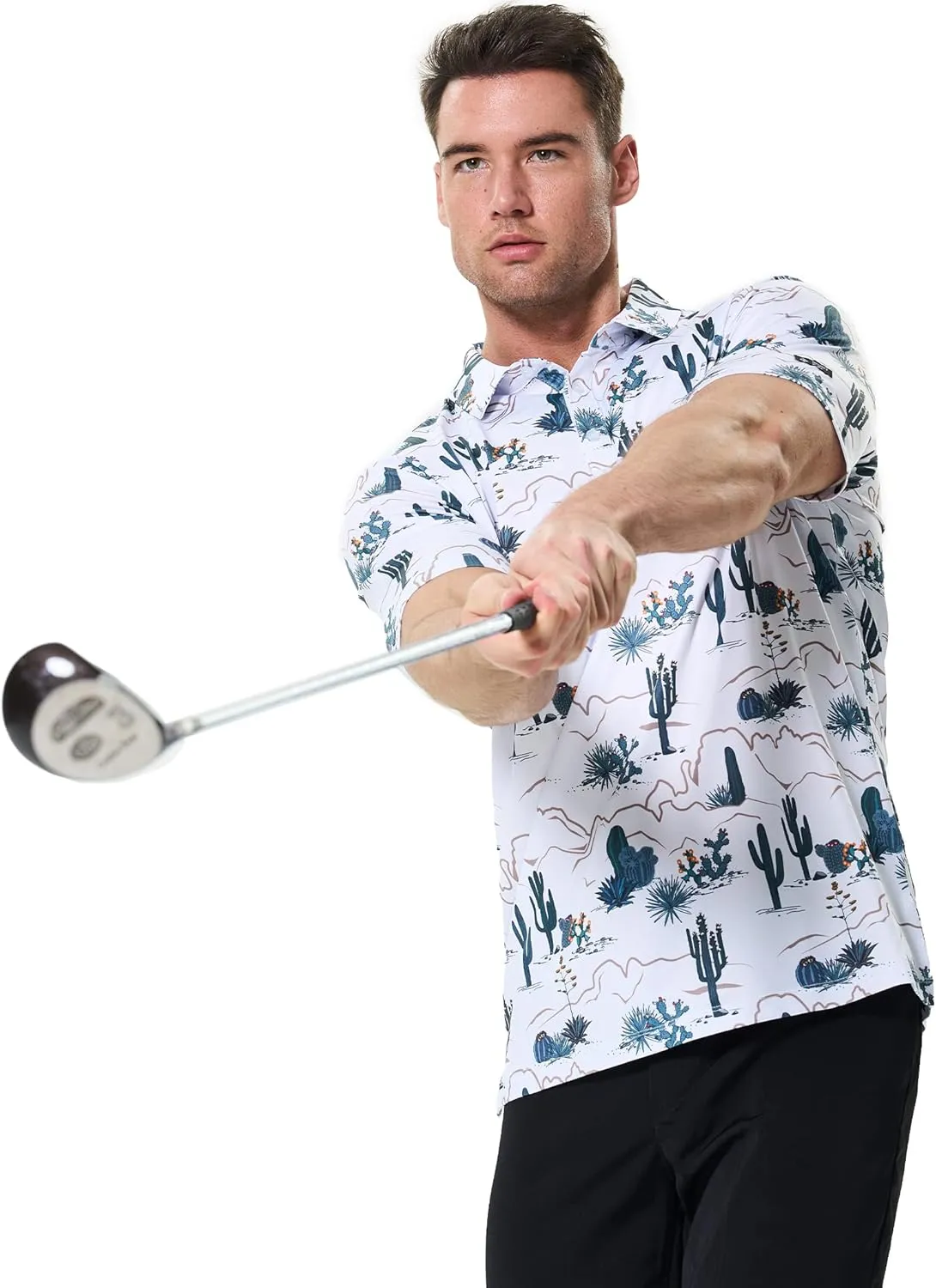 Men's Golf Polo Shirt - Standout Performance Quick-Dry Golf Polo Shirts for Men