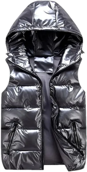 Men's Jackets Winter Warm Thicken Windproof Coat Hoodie Parkas Sleeveless Spring Cotton Padded Jackets