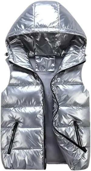Men's Jackets Winter Warm Thicken Windproof Coat Hoodie Parkas Sleeveless Spring Cotton Padded Jackets