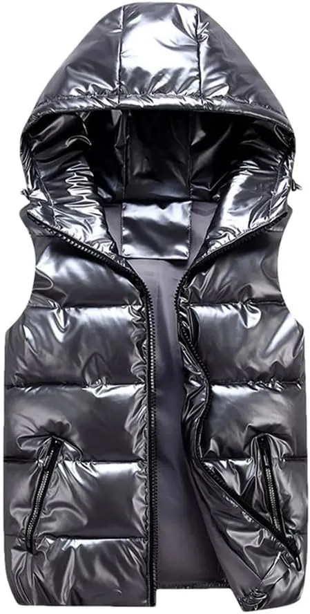 Men's Jackets Winter Warm Thicken Windproof Coat Hoodie Parkas Sleeveless Spring Cotton Padded Jackets