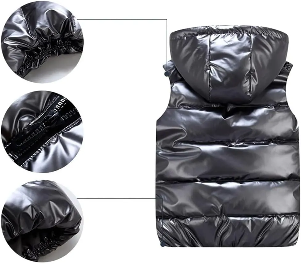 Men's Jackets Winter Warm Thicken Windproof Coat Hoodie Parkas Sleeveless Spring Cotton Padded Jackets
