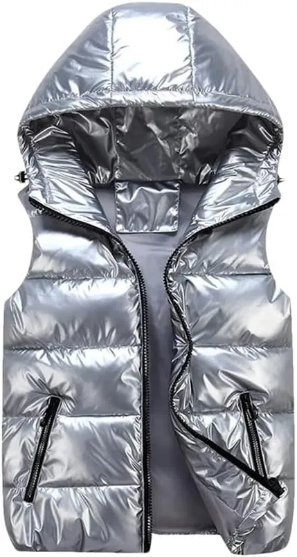 Men's Jackets Winter Warm Thicken Windproof Coat Hoodie Parkas Sleeveless Spring Cotton Padded Jackets