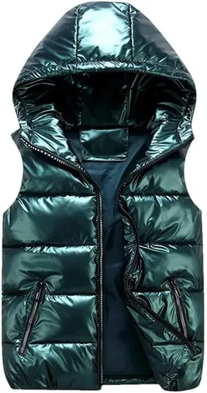 Men's Jackets Winter Warm Thicken Windproof Coat Hoodie Parkas Sleeveless Spring Cotton Padded Jackets