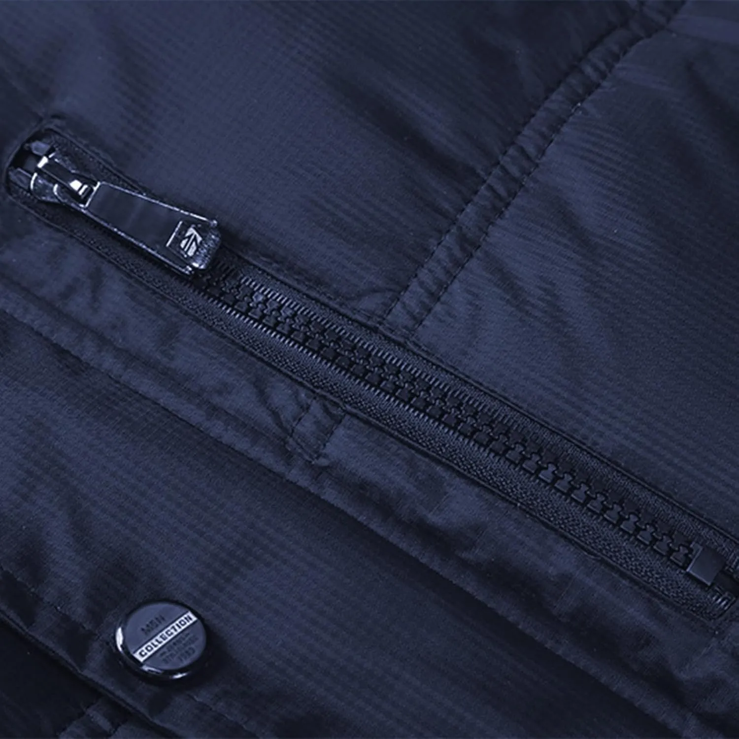 Men's Lightweight Packable Insulated Thick Padded Vest Men Warm Solid Heated Cotton Tops Pocket Casual Packable Padded