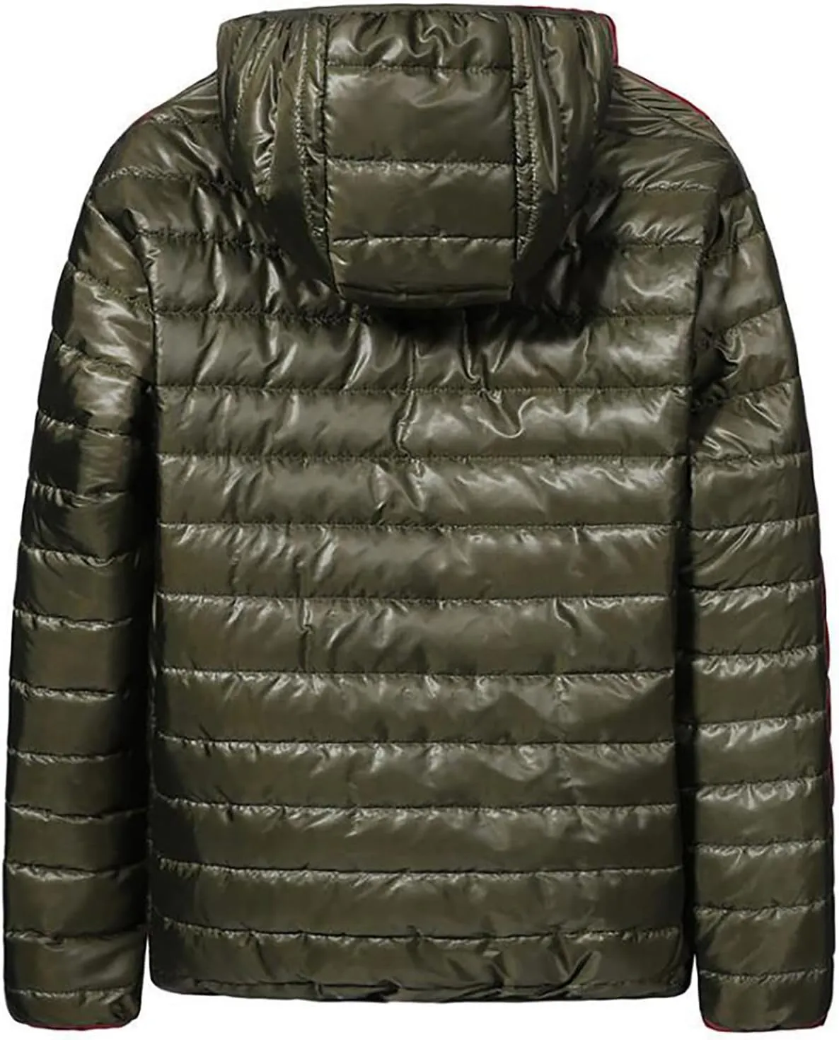 Men's Puffer Jacket with Hooded Puffy Quilted Down Jacket Lightweight Warm Winter Jackets Outerwear Cold Weather Winter Coats