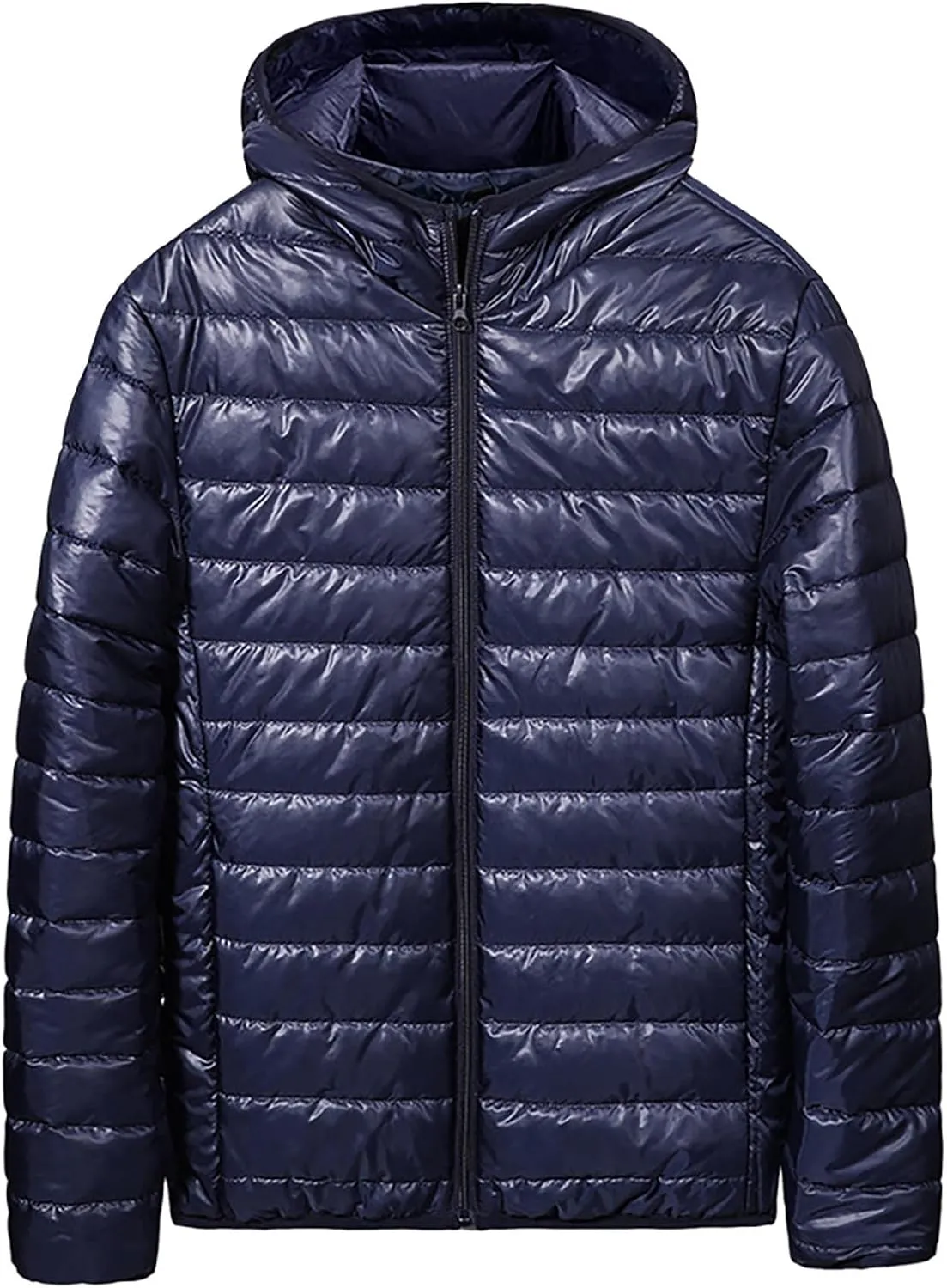 Men's Puffer Jacket with Hooded Puffy Quilted Down Jacket Lightweight Warm Winter Jackets Outerwear Cold Weather Winter Coats