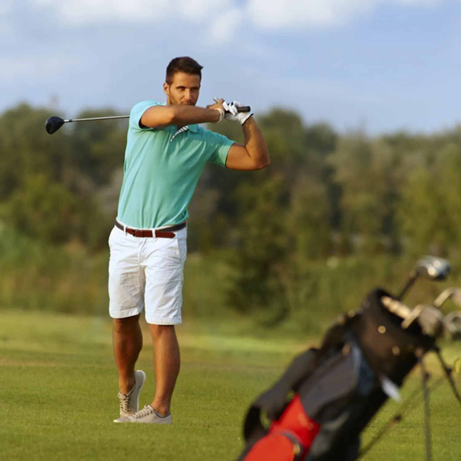 Mens Quick Dry Performance Golf Polo Shirts Short Sleeve Summer Casual Athletic Collared Shirt