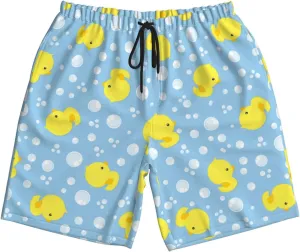 Mens Swim Trunks Quick Dry Swim Shorts with Mesh Lining Breathable Men's Beach Pants Swimwear Bathing Suits