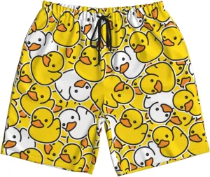 Mens Swim Trunks Quick Dry Swim Shorts with Mesh Lining Breathable Men's Beach Pants Swimwear Bathing Suits